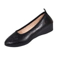 thumbnail image 2 of Bkhluea Women Floral Perforated Wedge Flats Slip On Comfortable Footwear For Office Work Daily Casual Outdoor Activities, 2 of 7