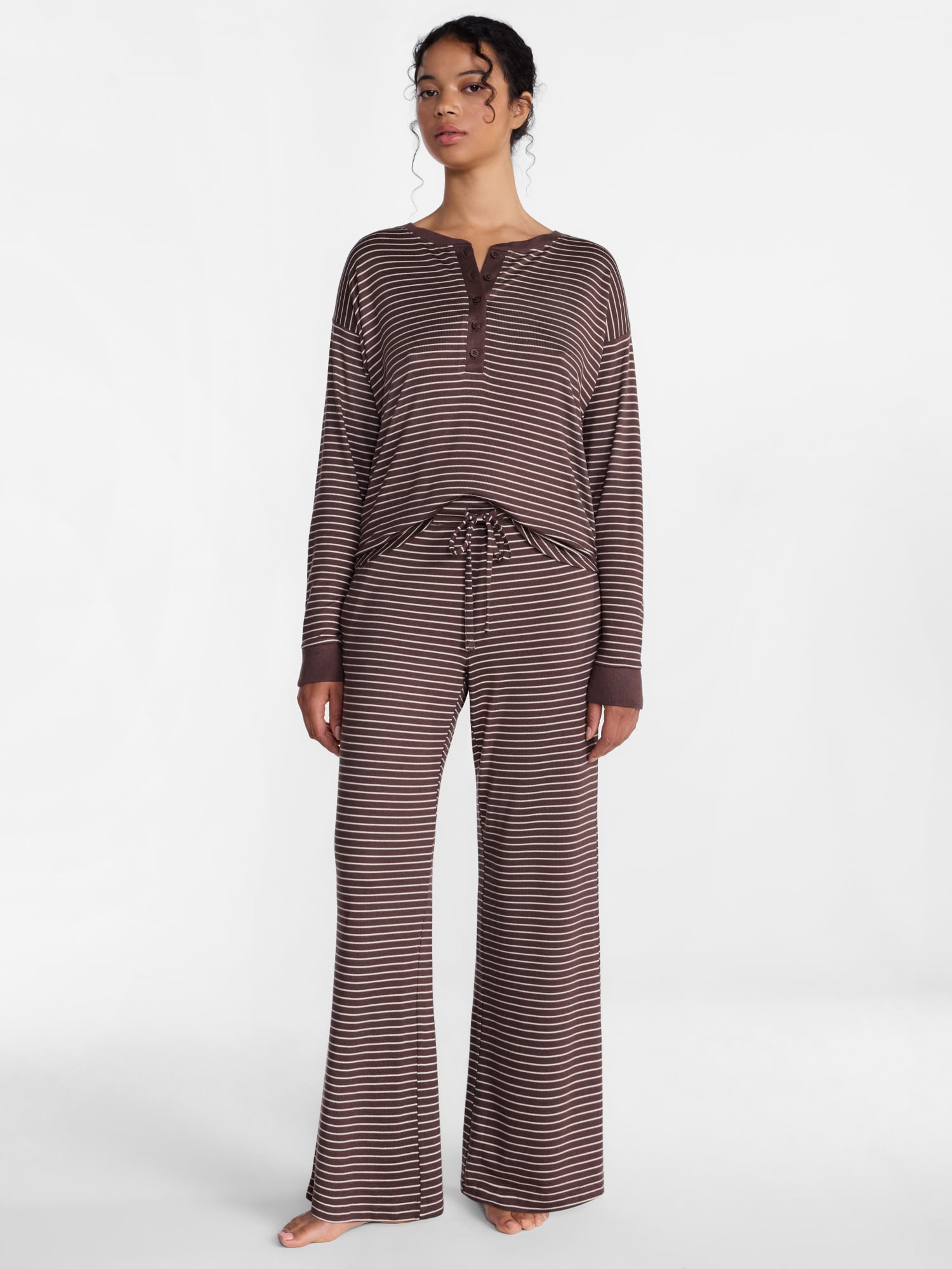 Joyspun Women's Cozy Lounge Collection Hacci Knit Sleep Pants, Sizes XS-3X
