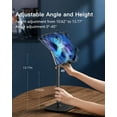thumbnail image 3 of Tablet Stand Holder,Angle Height Adjustable Tablet & Phone Stand for Bed/Desk,Compatible with (5.5-21.5") Screen iPad Pro/Air/Mini, iPhone, Samsung, Switch, Kindle,Surface Pro, Fire HD(Black), 3 of 6