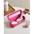 thumbnail image 2 of Bolsa para brochas de maquillaje Popvibe Slim Travel, impermeable, rosa intenso, 2 of 6