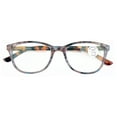 thumbnail image 2 of Women Mosaic Marble Print Clear Progressive Reading Glasses - Zero Power On Top - No Bubble Reader Z121 +1.50, 2 of 4
