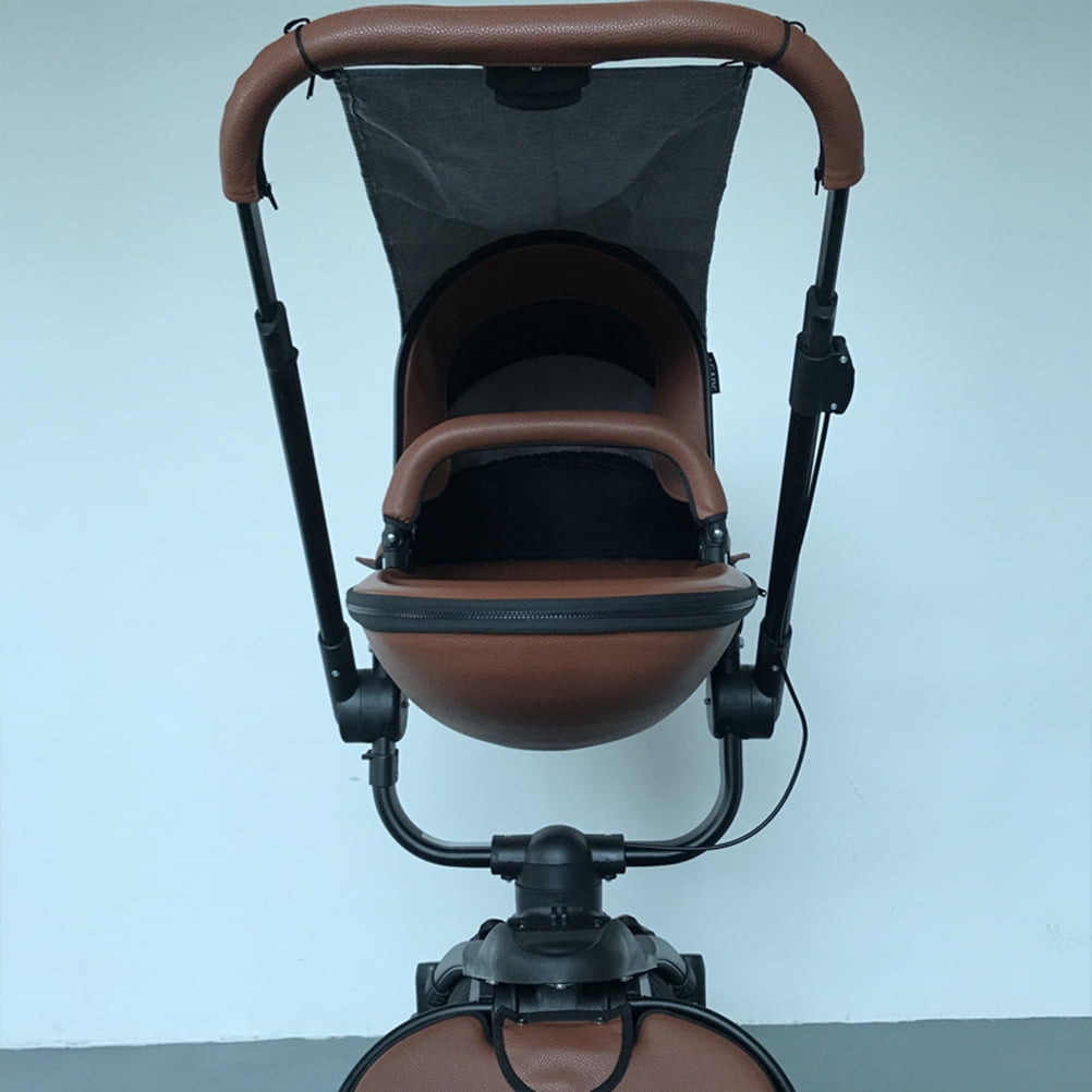 FELTECHELECTR 1Pc Black Stroller Sunshade Cover Durable Breathable Material for Outdoor Protection
