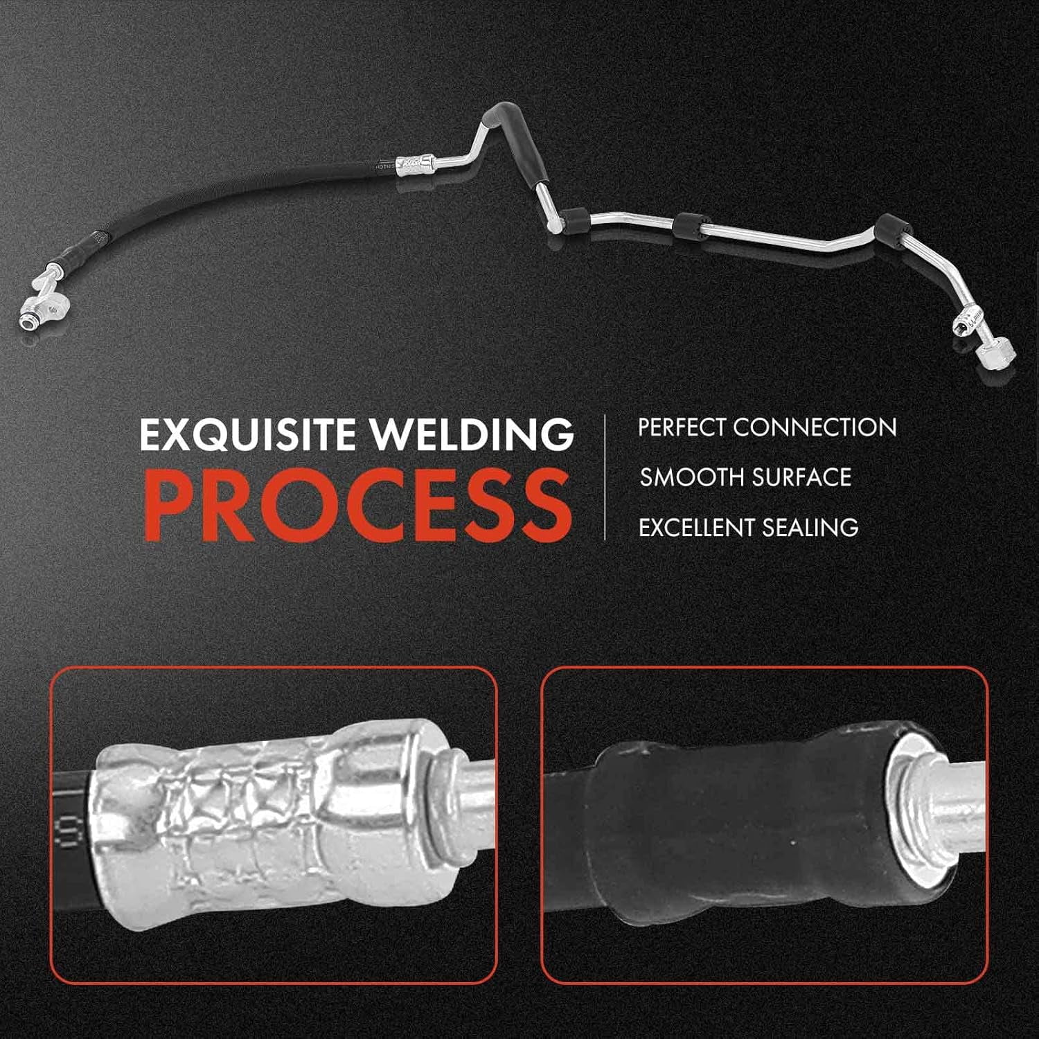 A-Premium A/C Liquid Line Hose Without Orifice Tube Compatible with Audi A4 2002-2003 1.8L, A4 Quattro 2002-2003 3.0L, Condenser to Evaporator