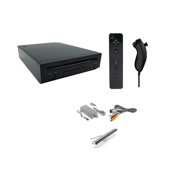 Nintendo Wii Gaming Console in Black – Refurbished Video Game System, Fully Tested & Restored