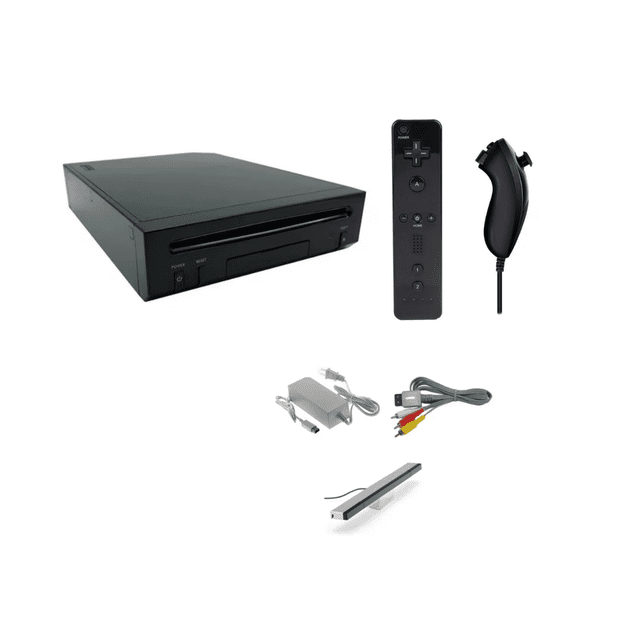 Nintendo Wii Gaming Console in Black – Refurbished Video Game System, Fully Tested & Restored