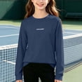 thumbnail image 7 of JOANKDMI Long Sleeve T-Shirts for Girl 3 Basic Solid Crewneck Pullover Tops Casual Activewear Athletic Shirts for School Running Sports Gym Outdoor Activities Spring Fall Wear, 7 of 7