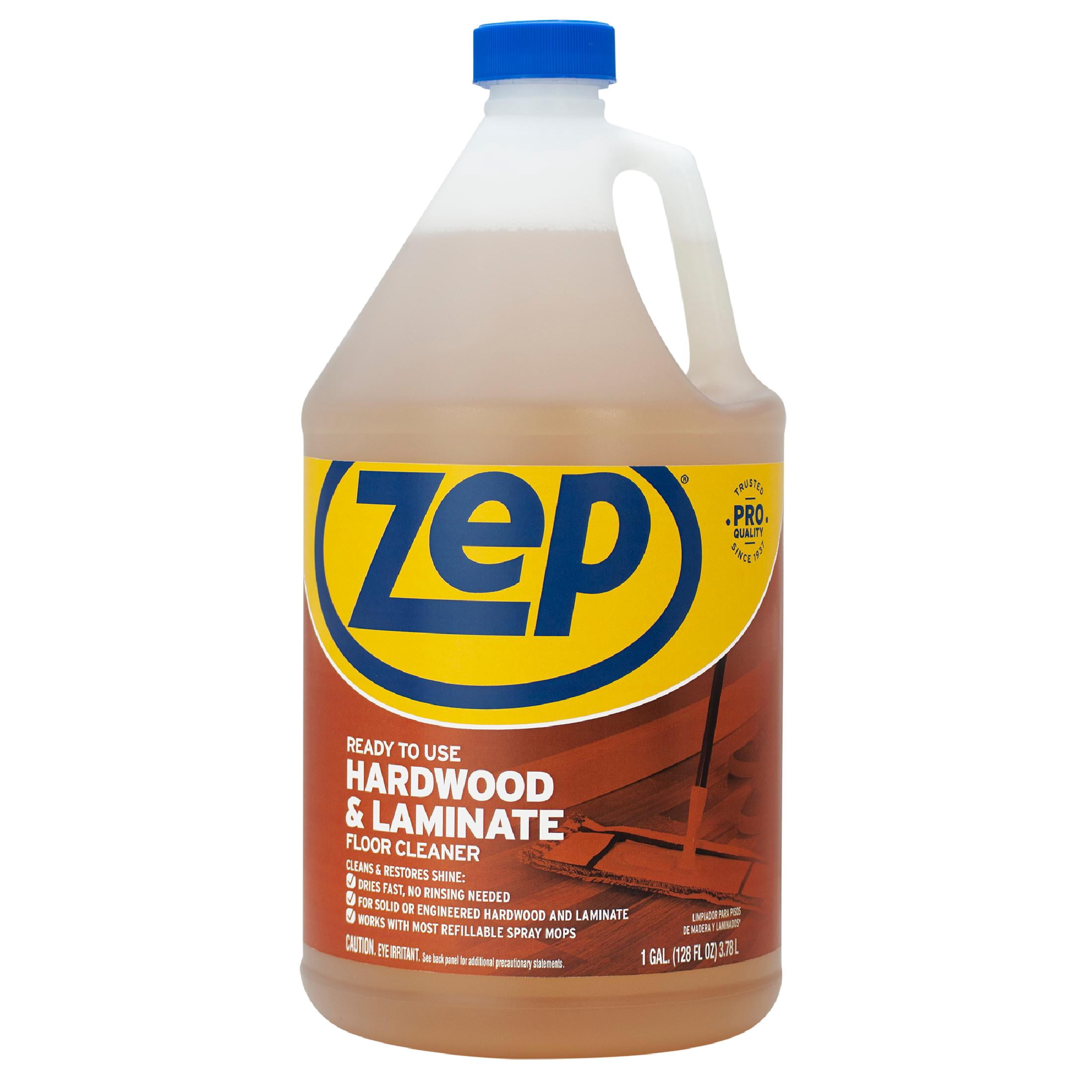Zep, Hardwood/Laminate Floor Cleaner, ZPEZUHLF128, No residue