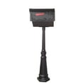 thumbnail image 4 of Special Lite Products SCB2005-SPK591-BLK Hummingbird Curbside Newspaper Tube & Tacoma Mailbox Post - Black, 4 of 4