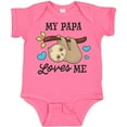 thumbnail image 3 of Inktastic My Papa Loves Me with Sloth and Hearts Boys or Girls Baby Bodysuit, 3 of 5