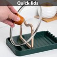 thumbnail image 1 of Pot Lid Rack Pot Lid Rack Easy to Clean Multifunctional Countertop Organizer Kitchen Gadget Pan Lid Rack, 1 of 7