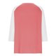 thumbnail image 5 of Cowsor Girl's Casual 3/4 Sleeve T Shirts Button V Neck Tunic Blouses Color Block Basic Tee Tops Loose Fit Summer Shirt, 5 of 6