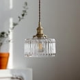thumbnail image 4 of Mini Japanese Style Glass Pendant Lighting for Above Sink, Small Vintage Transparent Glass Pendant Light Fixture, Rustic Pendant Lamp, Modern Farmhouse Pendant Light for Kitchen Bar Bedside, 4 of 7