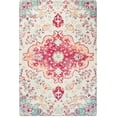 thumbnail image 3 of Belffin 5ft3inx 7ft3in 700Gsm Colorful Patterns Area Rug Machine Washable Non Slip TPR Backing Carpet ,High Pile Carpet With Print For Living Room And Bed Room,Red, 3 of 8