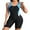 Blue&Black, variant on Charmo Women Boyleg Swimsuit One Piece Racerback Athletic Bathing Suit