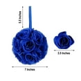 thumbnail image 3 of CHOK 2 Pack | 7” Mauve Flower Ball Silk Rose Pomander Kissing Ball, 3 of 11