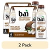 (2 pack) Bai Cocofusions Molokai Coconut, Antioxidant Infused Flavored Water, 14 fl oz, 6 Bottles