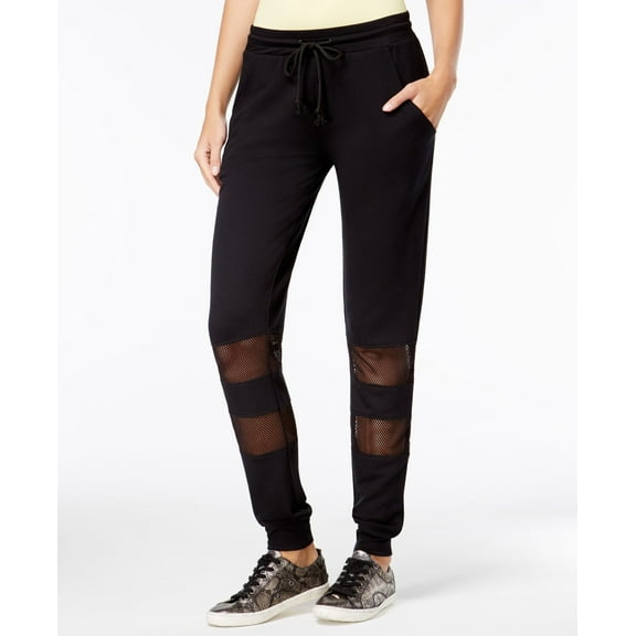 Material Girl Active Juniors Colorblock Sweatpants Black XS