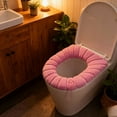 thumbnail image 2 of Solid Color Toilet Seat Cushion | Soft & Warm Comfort for Round & Elongated Toilets | Machine Washable & Non-Slip Design | Hygienic Bathroom Accessory, 2 of 5