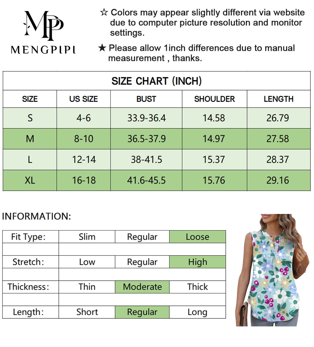 Mengpipi Womens Casual Tank Top Sleeveless Summer Shirts V-Neck Comfy  Blouse for Work S-XL