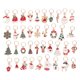 thumbnail image 1 of Anillos trenzados de Navidad, 38 piezas de rastas de Navidad, pelo de rastas de Navidad, bobina para hacer joyas, decoraciones, diseño elevado, 1 of 8