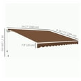 thumbnail image 3 of Outsunny Auvent Rétractable Abri Pare-Soleil Manuel, Café, 3 of 10
