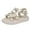 White, variant on HUANBAI Summer Girls Sandals For Outdoor And Casual Wear Perfect For Ages 1 10 3.5-4 Years