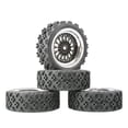 thumbnail image 1 of 4 neumáticos de goma para coche RC R 71 mm para Wltoys 144001 124018 124019 1:10 1:14 1:18 1:16 Astilla negra Style2, 1 of 7