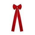 thumbnail image 2 of Oversized Christmas Tree Topper Bow, Extra Large Velvet Wreath Bow for Holiday Decor, Giant Red Bow for Gift Wrapping and Party Decoration, 2 of 8