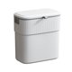thumbnail image 2 of Cubo de basura colgante con tapa Cubo de basura de cocina para debajo del fregadero, bote de basura de cocina pequeño montado en la pared de plástico con tapa para armario, encimera, 2 of 5