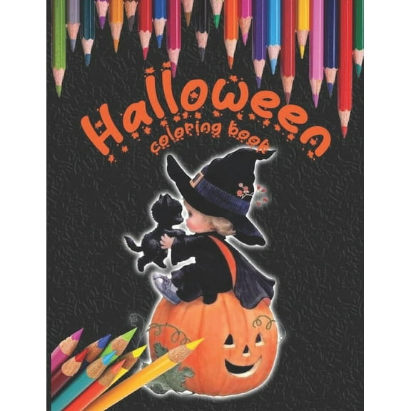 Halloween coloring book: halloween, halloween 2020, coloring book, kids, art, book, Witches, Haunted Houses (Paperback)