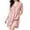 Pink, variant on YUANxueke Short Sleeve Padded Nightgown for Women Lace Trim V Neck Nightshirts Silky Soft Loungewear Sleepdress