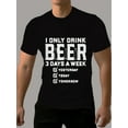 thumbnail image 1 of Camiseta informal de cuello redondo para hombre, con estampado 3D de cerveza, ligeramente elástica, manga corta de corte regular para verano, ideal como regalo para amantes de la cerveza., 1 of 6
