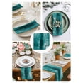 thumbnail image 4 of Cloth Napkins Set of 6 - 20x20 Inches, Teal Washable Reusable Table Napkins, Retro Oil Painting Modern Abstract Art Aesthetics Soft & Absortbent Dining Napkin for Party Wedding Hotel Restaurant, 4 of 8