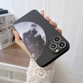 thumbnail image 2 of Compatible for iPhone 13 Pro Max 6.7 Inch Moon Case, The Cool Night Moon Pattern Design Case for Women Girls Men Soft TPU Shockproof Camera Protective Back Cover Case - Black, 2 of 6