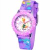 Tinker Bell Girls' Stainless Steel Watch, Purple Strap