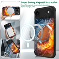 thumbnail image 2 of Daizag Funda Para Iphone 17 Pro [Compatible Con Magsafe] Esquinas Air-Guard A Prueba De Golpes Funda Suave Para Teléfono Para Niños Y Hombres Regalo Ice Fire Fútbol Americano, 2 of 5