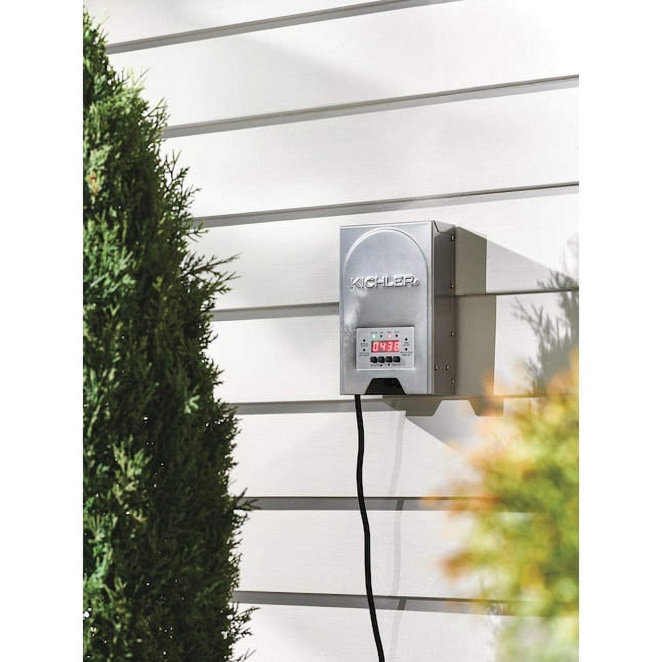Kichler 200W 120V Multi-Tap Landscape Lighting Transformer with Digital Timer Stainless Steel