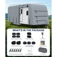 thumbnail image 6 of Ladcaser RV Cover Trailer Covers Heavy Duty Exterior Covers 4 Layers, Waterproof, Breathable, UV-Resistant and with Windproof Straps, Camper Cover for Trailer RV 18-35 FT, 6 of 8