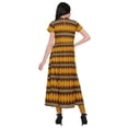 thumbnail image 3 of Moomaya Short Sleeve Kurta Summer Tunic Printed Front Slit Kurtis For Women, 3 of 5