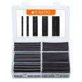 thumbnail image 1 of Wirefy Kit de tubos termorretráctiles de 95 piezas - Tubo de doble pared 4:1 - Forrado adhesivo - Tubo retráctil resistente - Negro, 1 of 1