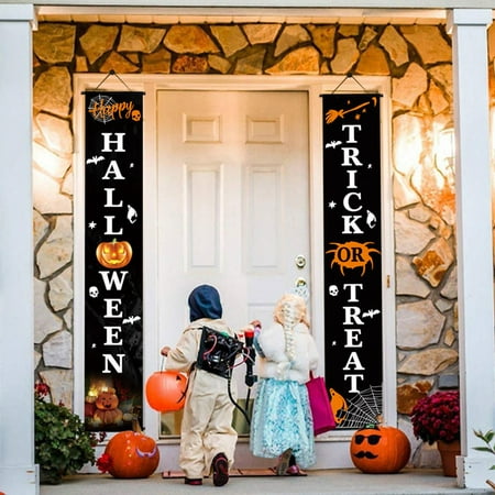 

Ouneed Halloween Curtain Decoration Door Hanging Painting Hanging Flag Decoration