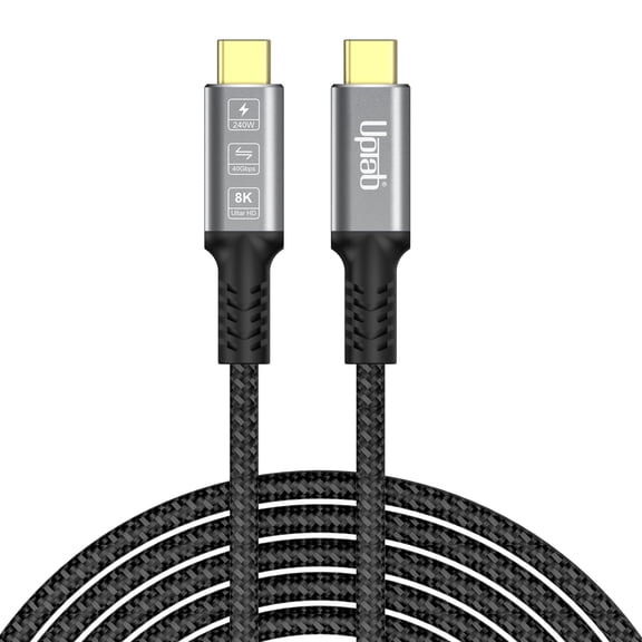 USB4 Cable 40Gbps 240W 8K Video 6FT (2M)