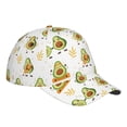 thumbnail image 3 of Daiia Lovely Avocado print Baseball Cap Men Women Golf Dad Hat Adjustable Original Classic Low Profile Hat Unconstructed Plain Cap, 3 of 9