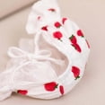 thumbnail image 3 of Wxirdiow Infant Girl Sun Hats Baby Girl Soft Breathable Bonnet Newborn Infant Eyelet Beanie Sun Hat with Lace Ruffle Trim Red Size,0-2 Years, 3 of 7