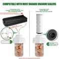 thumbnail image 3 of Universal Vacuum Jar Sealer for Regular and Wide Mouth Mason Jars Canning, BPA-Free Odor-Proof Food Vacuum Sealer, Stain Resistant Food Storage Canning Jar Sealer (White), 3 of 6