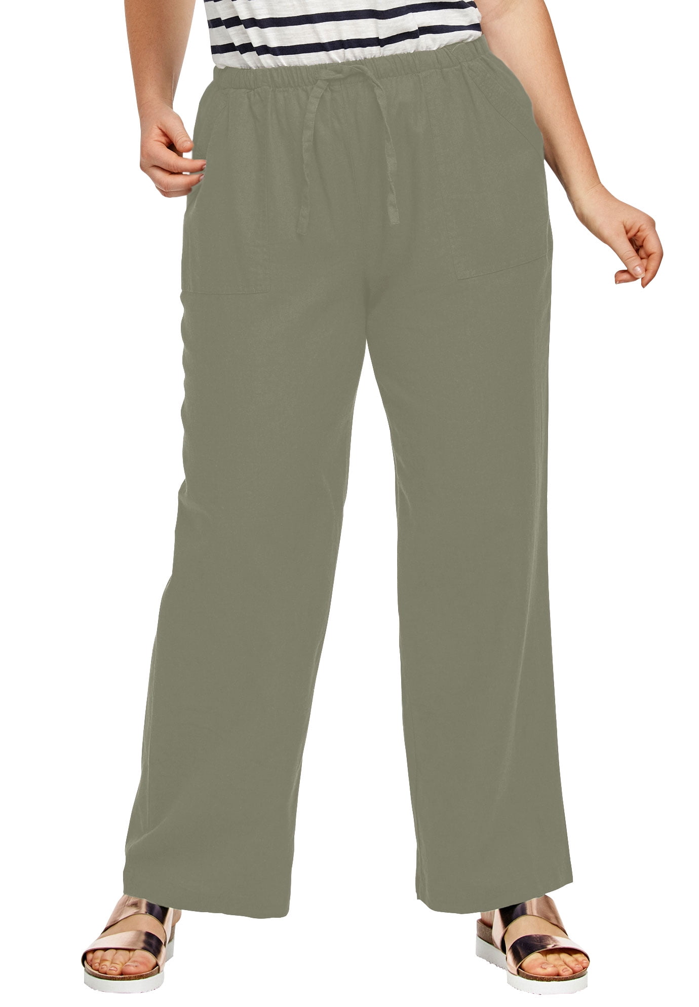 plus size drawstring pants