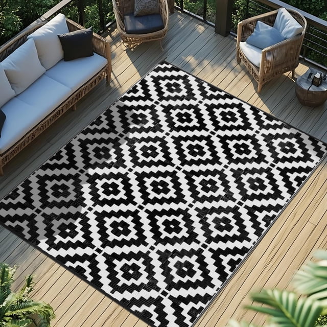 Alfombra reversible impermeable Favoyard Outdoor 244 x 305 cm