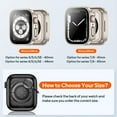 thumbnail image 2 of KOMI 2 Pack 2 in 1 Waterproof Case for Apple Watch Series 8 7 41mm, Straight Edge PC Front & Back Bumper with Tempered Glass Screen Protector 360 Protective Cover for iWatch 41mm, 2 of 5