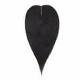 thumbnail image 2 of MY-LADY Clip in Hair Topper 100% Remy Human Extensions Women Toupee Silk Base Hairpiece with Bangs for Loss Hair #1B Natural Black 16", 2 of 7