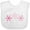 AA-White, variant on Inktastic Pink Snowflakes Boys or Girls Baby Bib